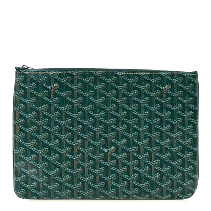 Goyard Goyardine Senat Pochette MM Green 1 of 7