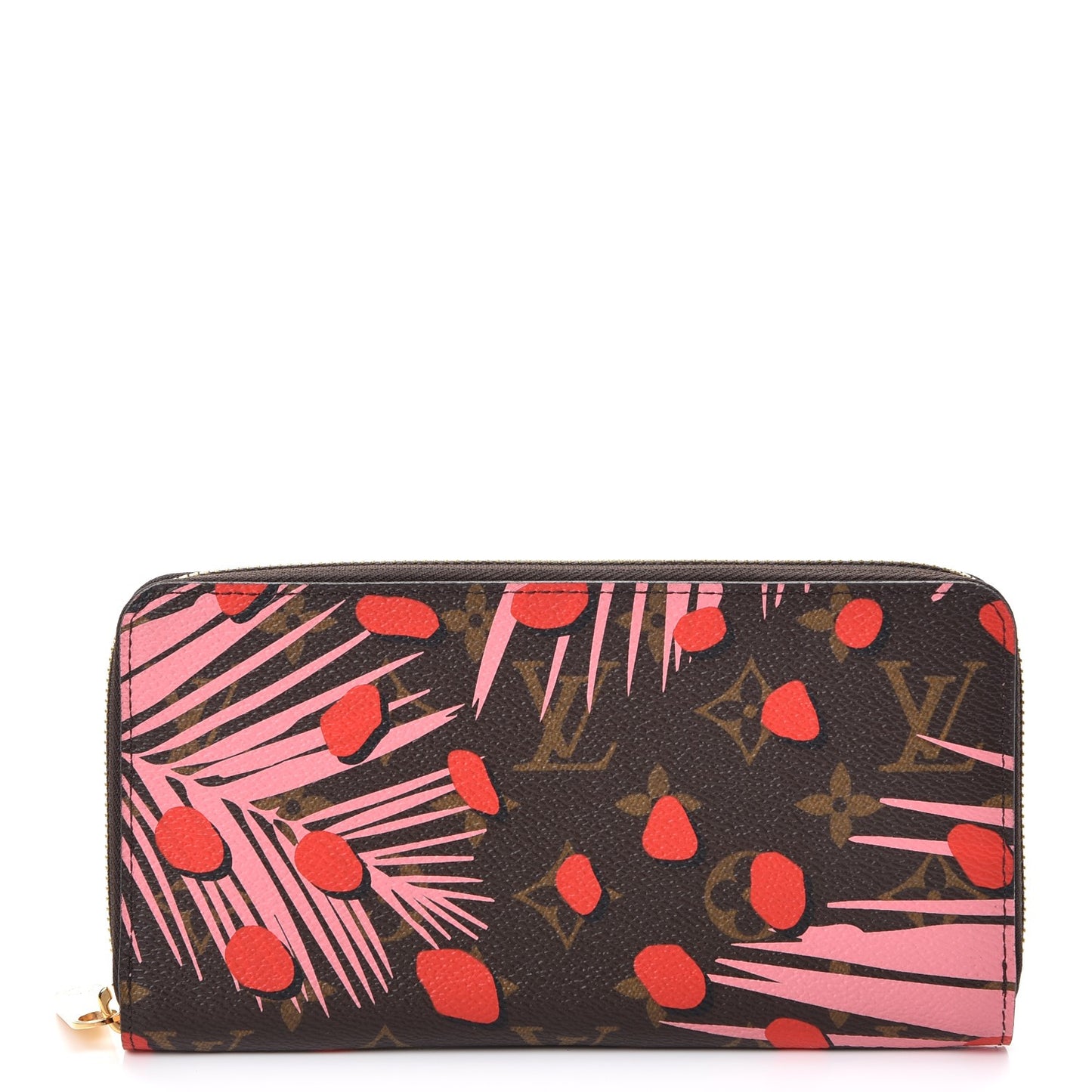 Monogram Jungle Dots Zippy Wallet Sugar Pink Poppy