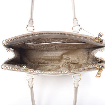 Prada Saffiano Medium Galleria Double Zip Tote Talco 5 of 20