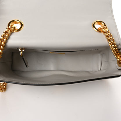 Fendi Nappa Small FF Embossed Midi Chain Baguette Ghiaia 5 of 8
