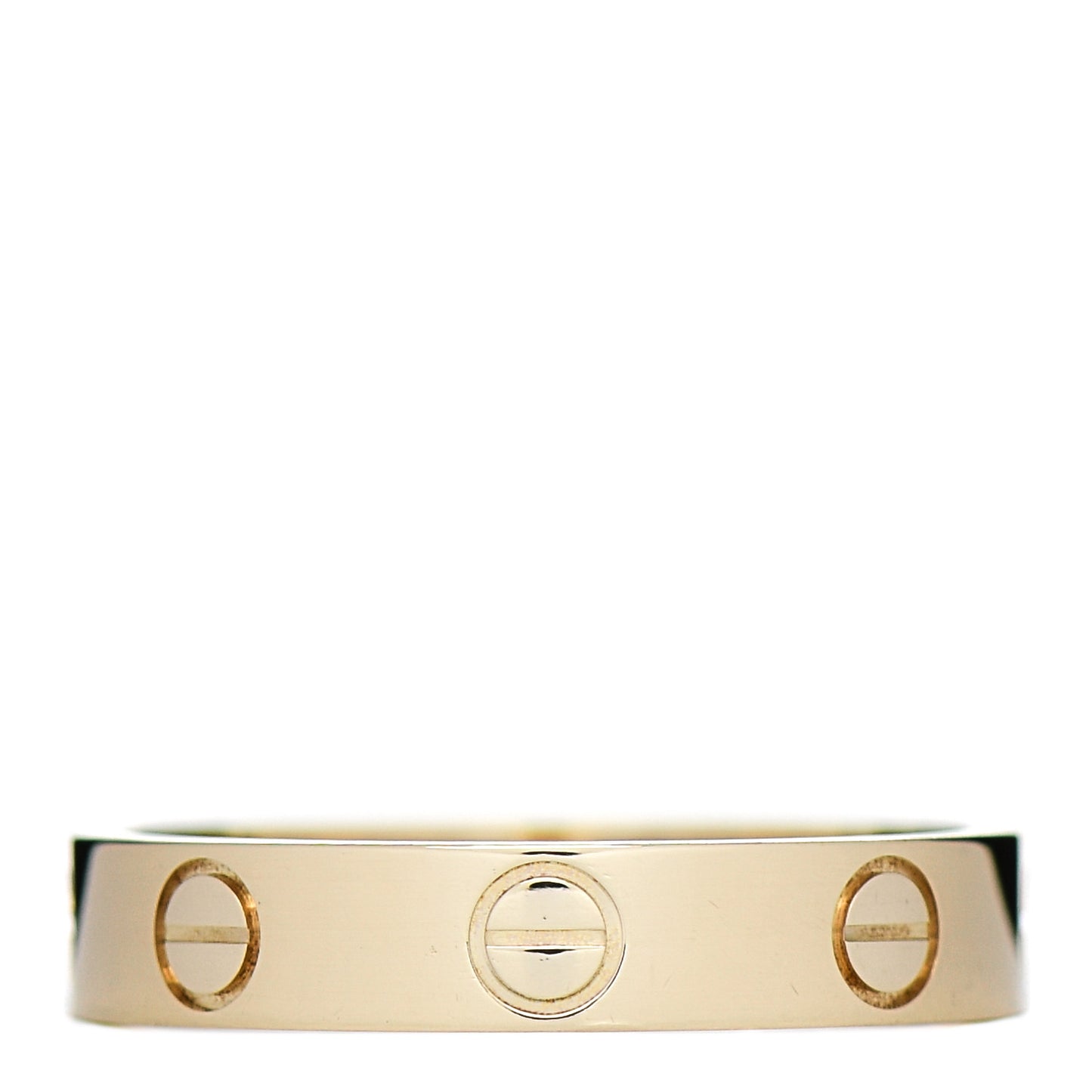 18K Yellow Gold 3.5mm LOVE Wedding Band Ring 51 5.75