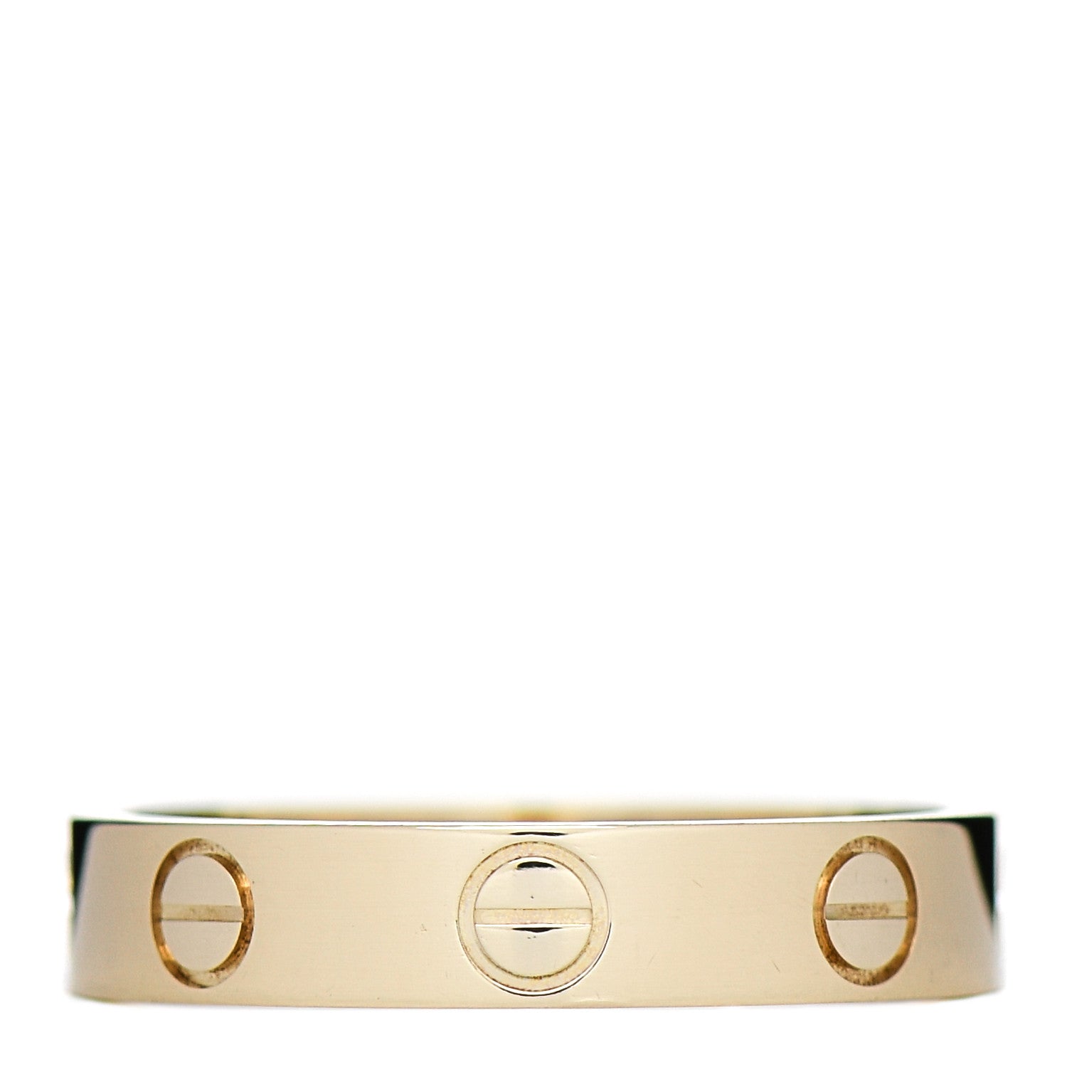 Cartier 18K Yellow Gold 3.5mm LOVE Wedding Band Ring 51 5.75 1 of 5