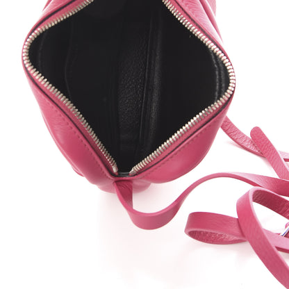 Balenciaga Calfskin Logo XS Everyday Camera Bag Rose Indien Black 5 of 11