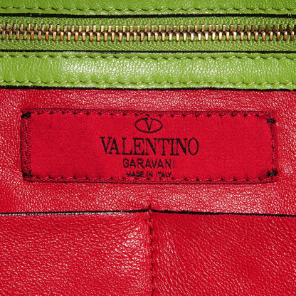 Valentino Garavani Nappa Medium Rockstud Soft Tote Pop Apple 6 of 7