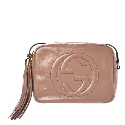Gucci Vernice Naplack Small Soho Disco Bag Dark Cipria 1 of 7