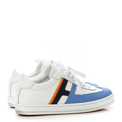 Hermes Epsom Womens Boomerang Sneakers 36.5 Bleu Allure Multicolor 3 of 5