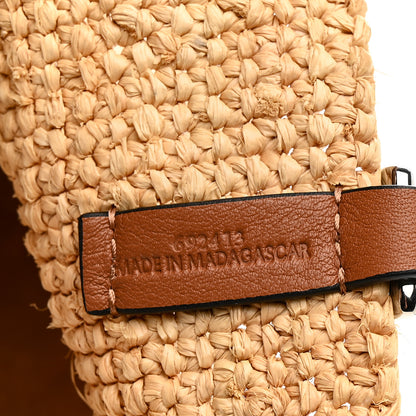 Loewe Raffia Slit Tote Bag Natural Tan 6 of 12