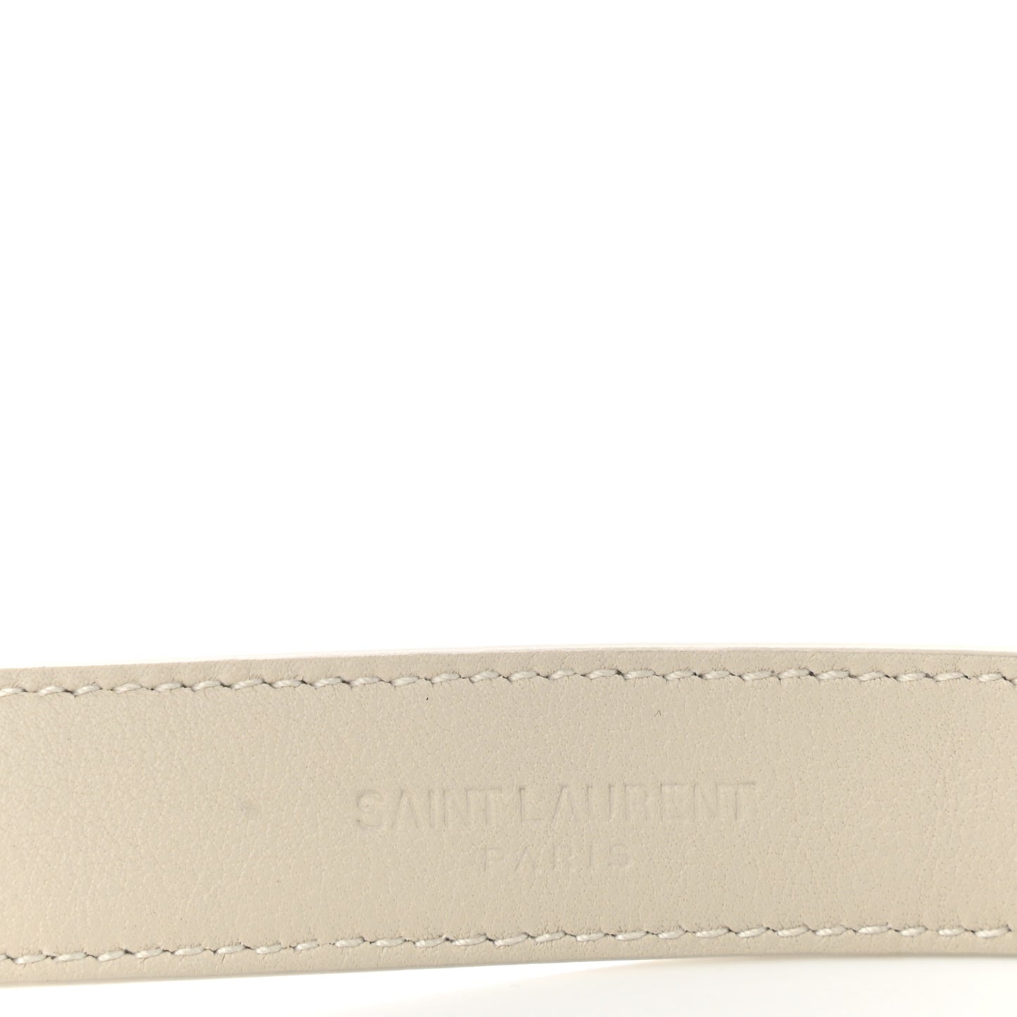 Smooth Calfskin Monogram Square Buckle Belt 75 30 White