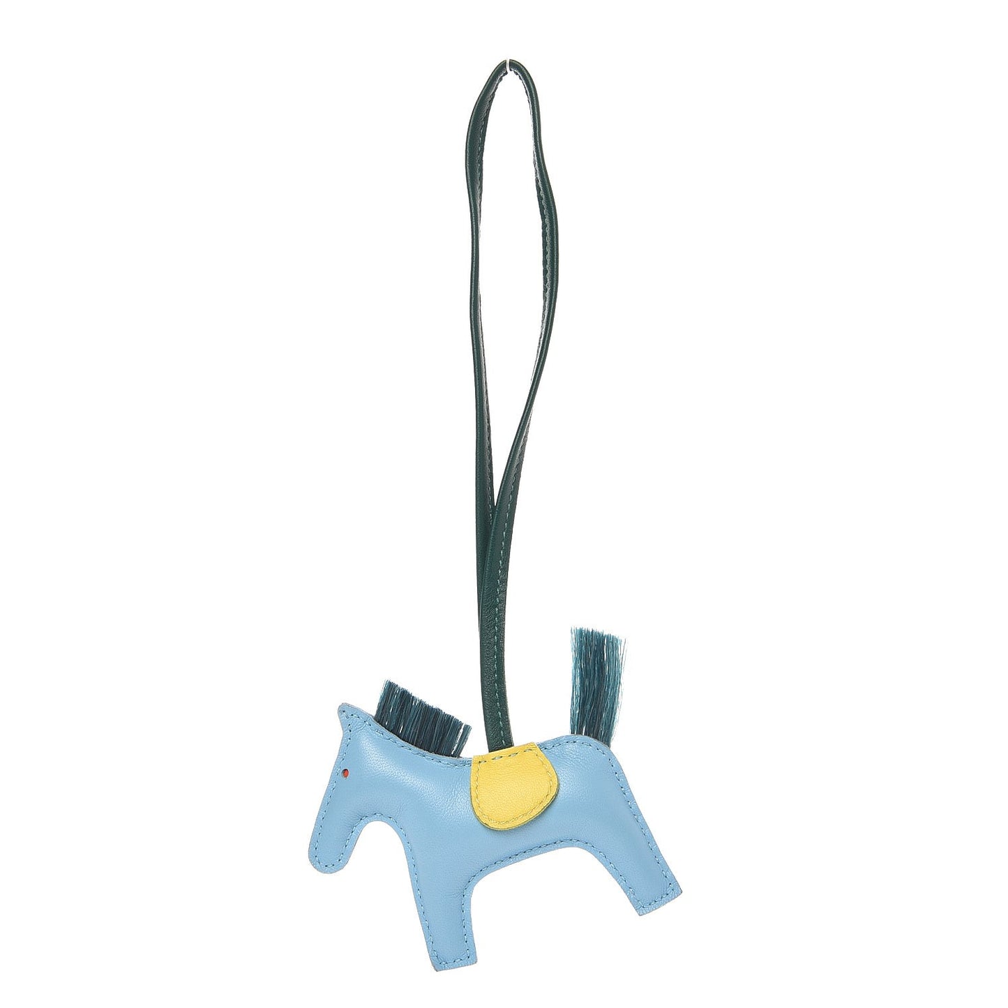 Milo Lambskin Horsehair Grigri Rodeo Horse Bag Charm PM Celeste Lime Malachite Orange Poppy Vert Fonce