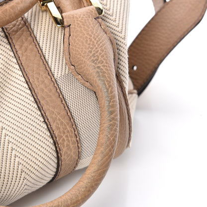 Burberry Grainy Calfskin Canvas Nevinson Bowling Bag Beige 14 of 14
