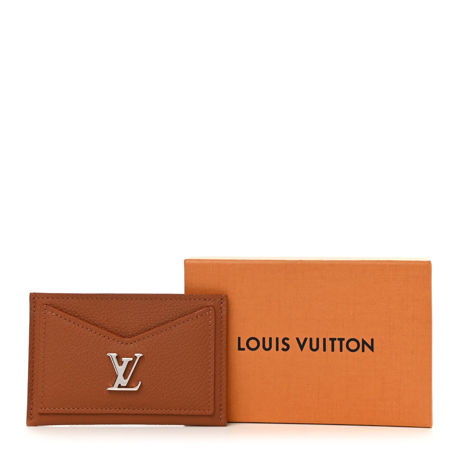 Louis Vuitton Calfskin Lockme Card Holder Caramel 8 of 8