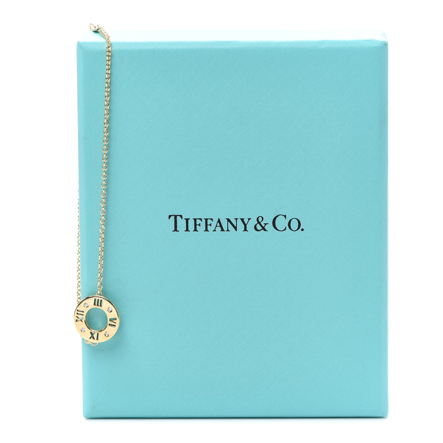 Tiffany 18K Yellow Gold Diamond Atlas Pierced Bracelet 6 of 6