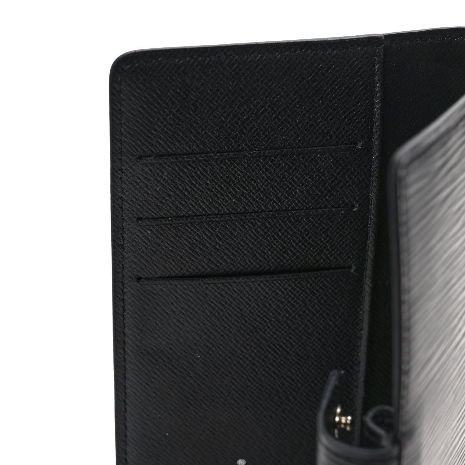 Louis Vuitton Epi Small Ring Agenda Cover Black 8 of 9
