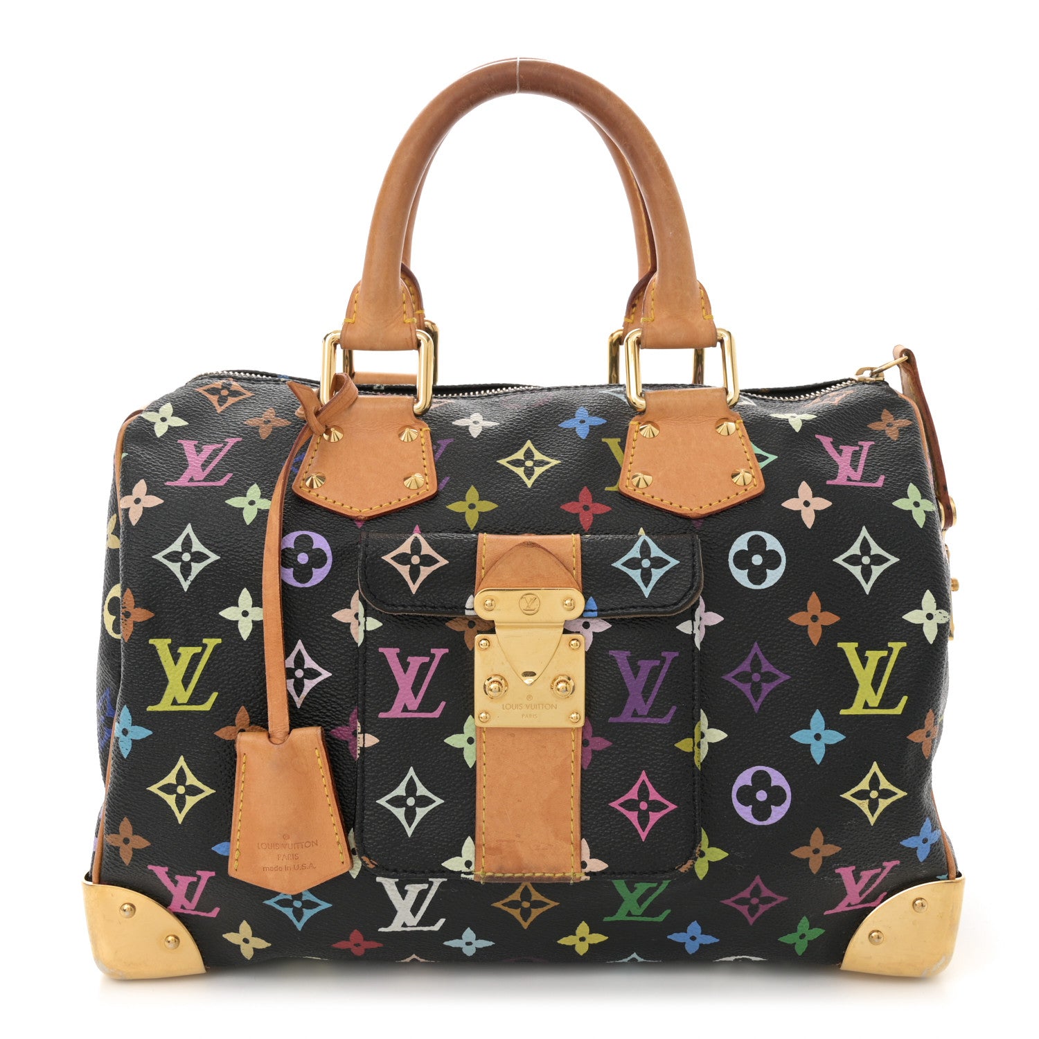 Louis Vuitton Monogram Multicolor Speedy 30 Black 1 of 13