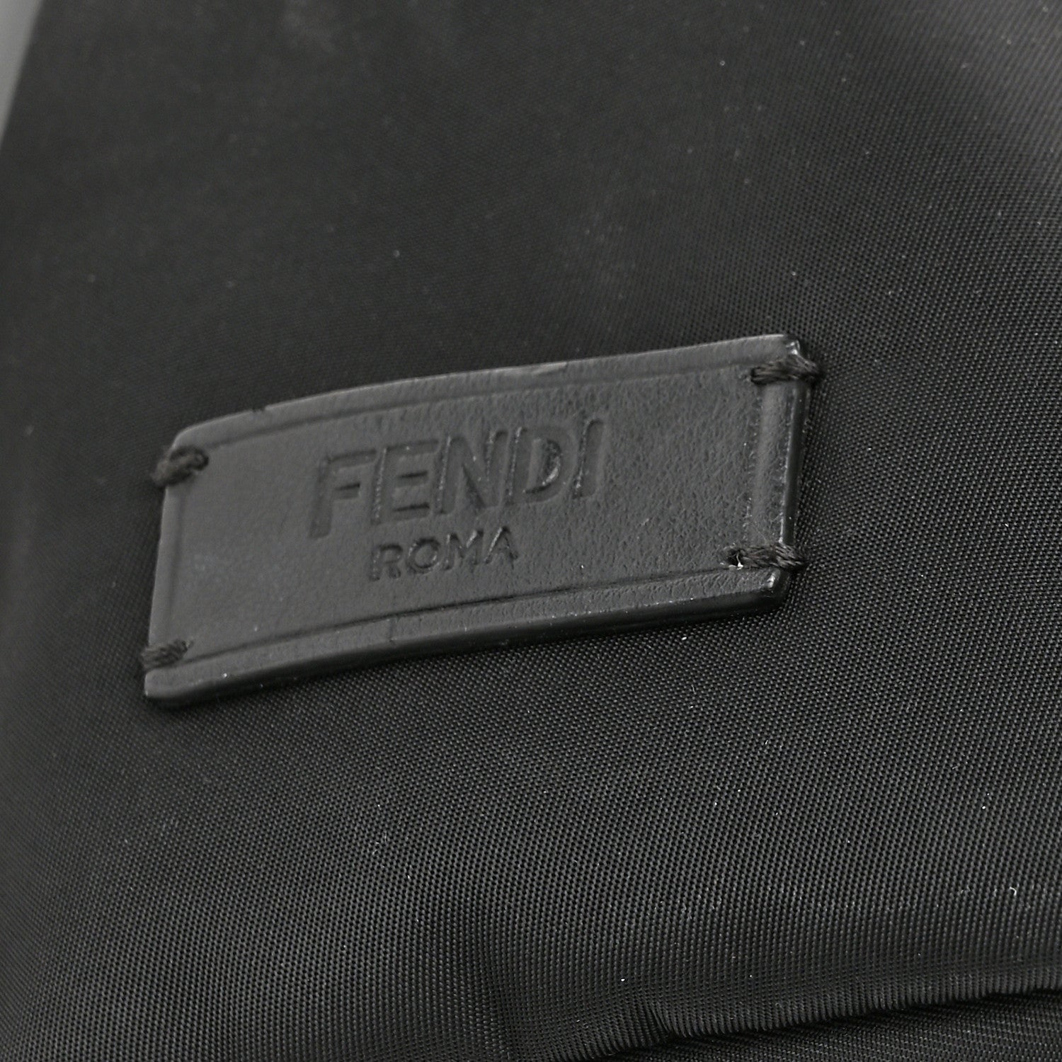 Fendi Nylon Vitello Liberty Vitello Dolce Monster Eyes Rounded Backpack Black Sunflower 8 of 15