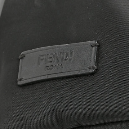 Fendi Nylon Vitello Liberty Vitello Dolce Monster Eyes Rounded Backpack Black Sunflower 8 of 15
