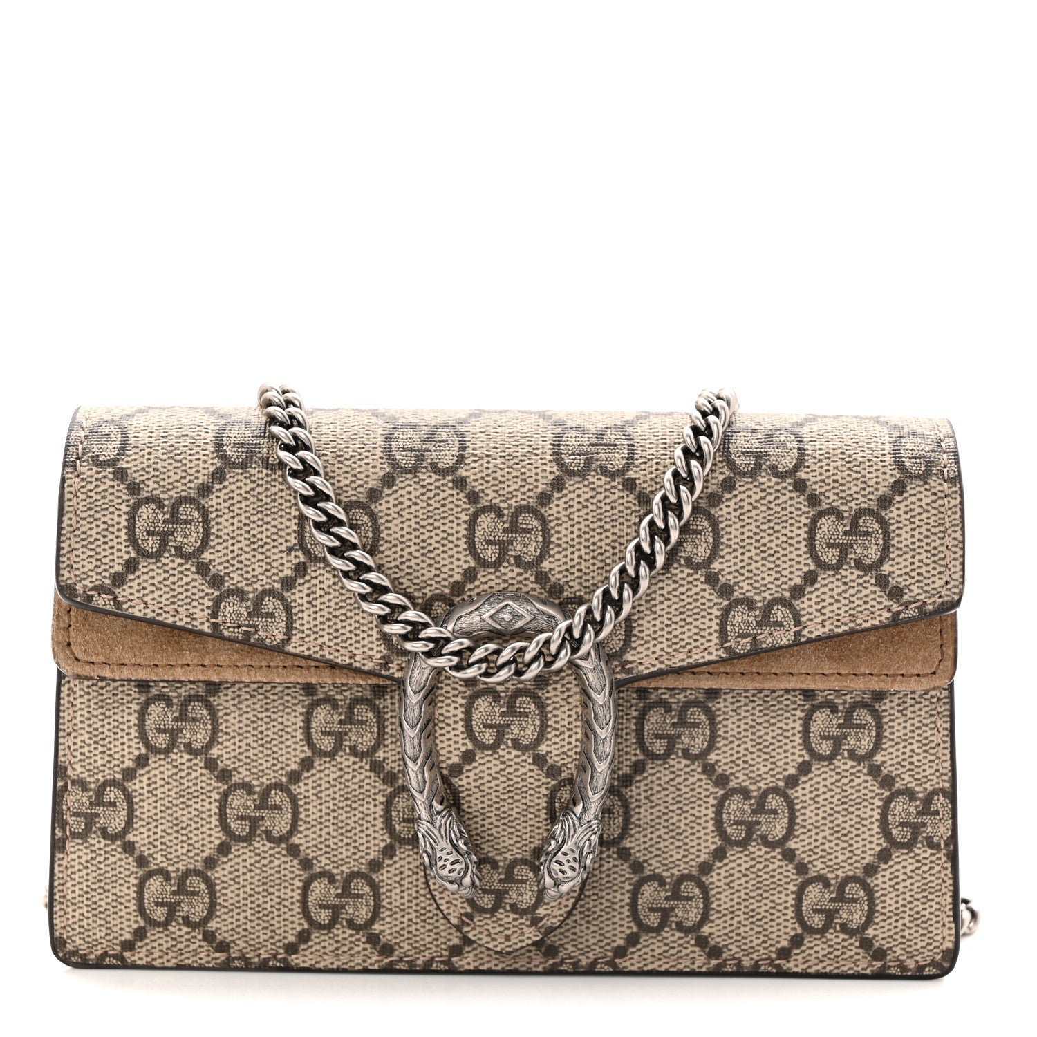 Gucci GG Supreme Monogram Super Mini Dionysus Shoulder Bag Taupe 7 of 10