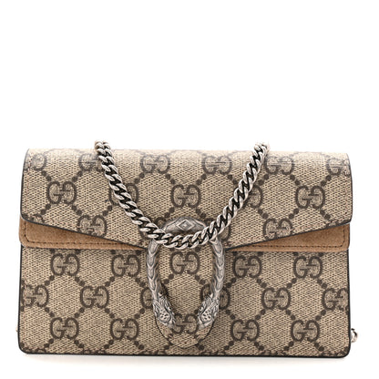 Gucci GG Supreme Monogram Super Mini Dionysus Shoulder Bag Taupe 7 of 10
