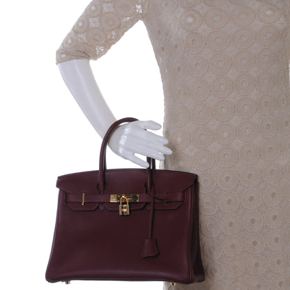 Hermes Togo Birkin 30 Rouge H 2 of 9