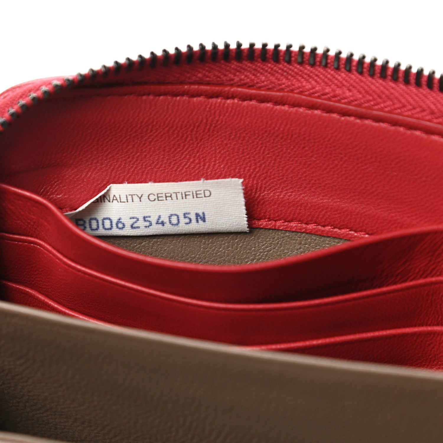 Bottega Veneta Intrecciato Zip Around Wallet Red 7 of 9