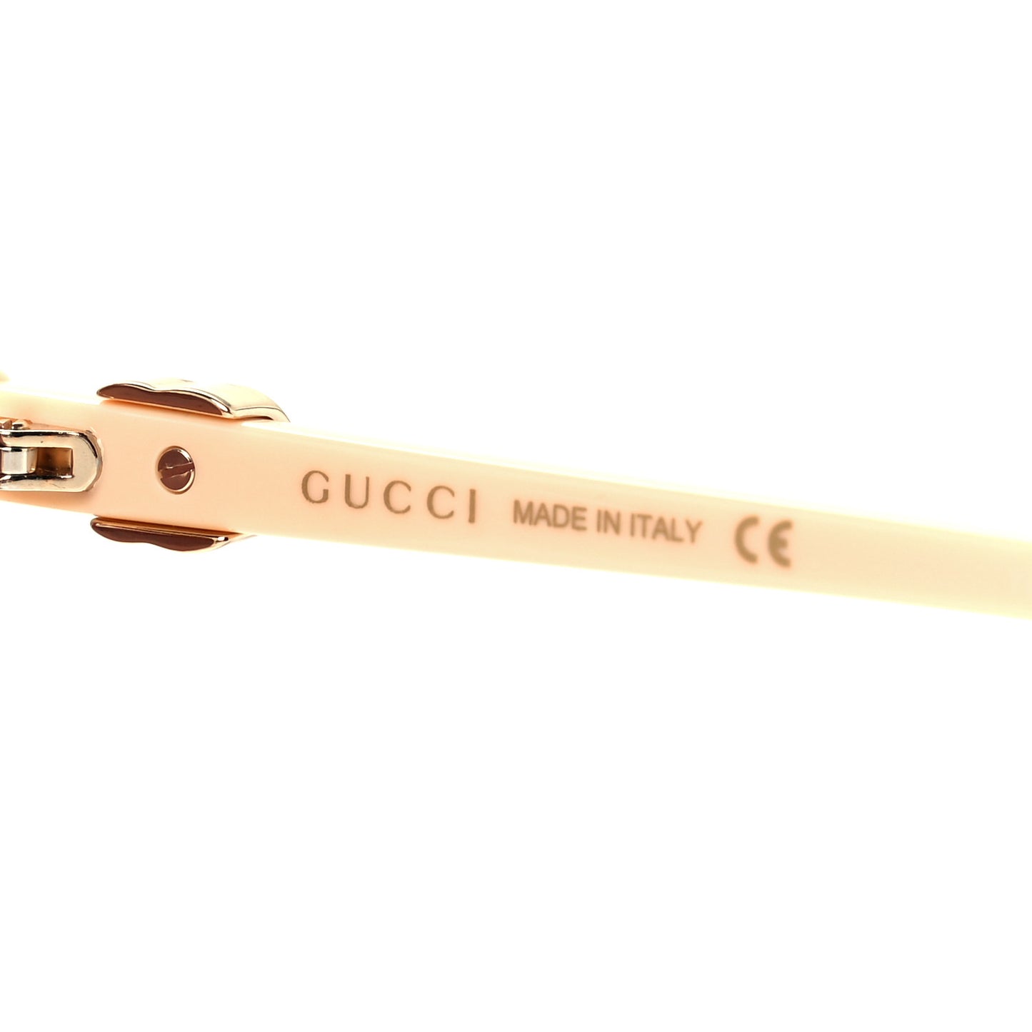 Acetate Oversize Rectangle Frame GG1072SA Sunglasses Shiny Solid Powder Pink Ivory