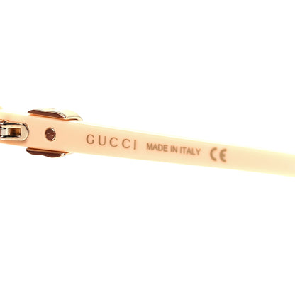 Gucci Acetate Oversize Rectangle Frame GG1072SA Sunglasses Shiny Solid Powder Pink Ivory 6 of 8