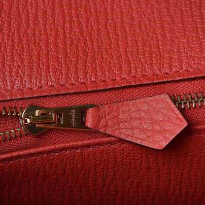 Hermes Taurillon Clemence Birkin 35 Rose Jaipur 20 of 35
