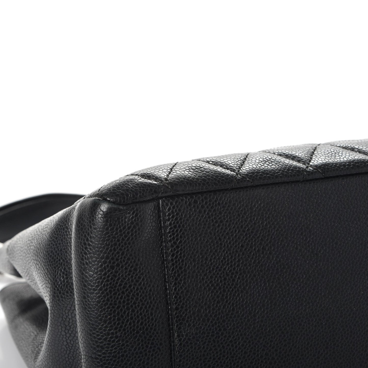 Caviar Quilted Grand Shopping Tote GST Black