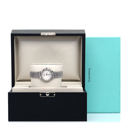 Tiffany Stainless Steel Diamond 28mm Metro 2-Hand Quartz Watch 5 of 5