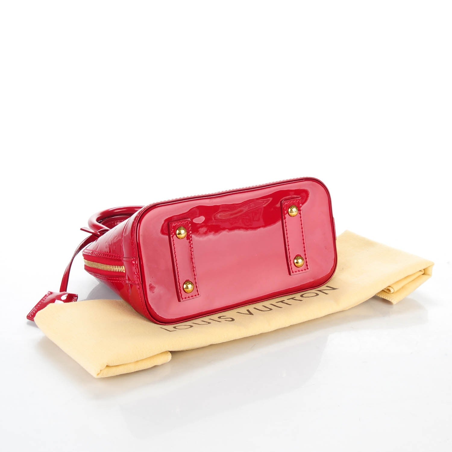 Louis Vuitton Vernis Alma BB Pomme D'Amour 4 of 7