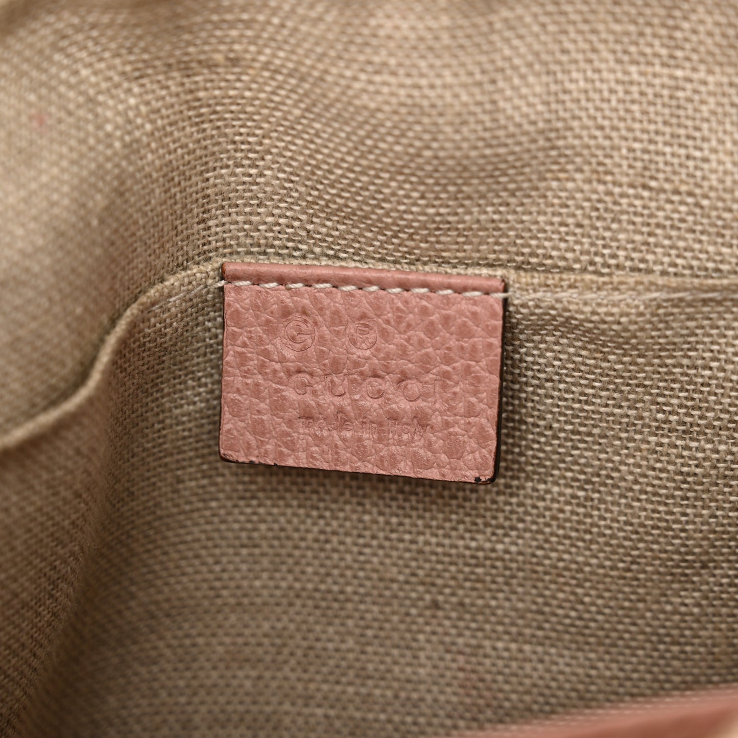 Monogram Mini Bree Messenger Bag Beige Soft Pink