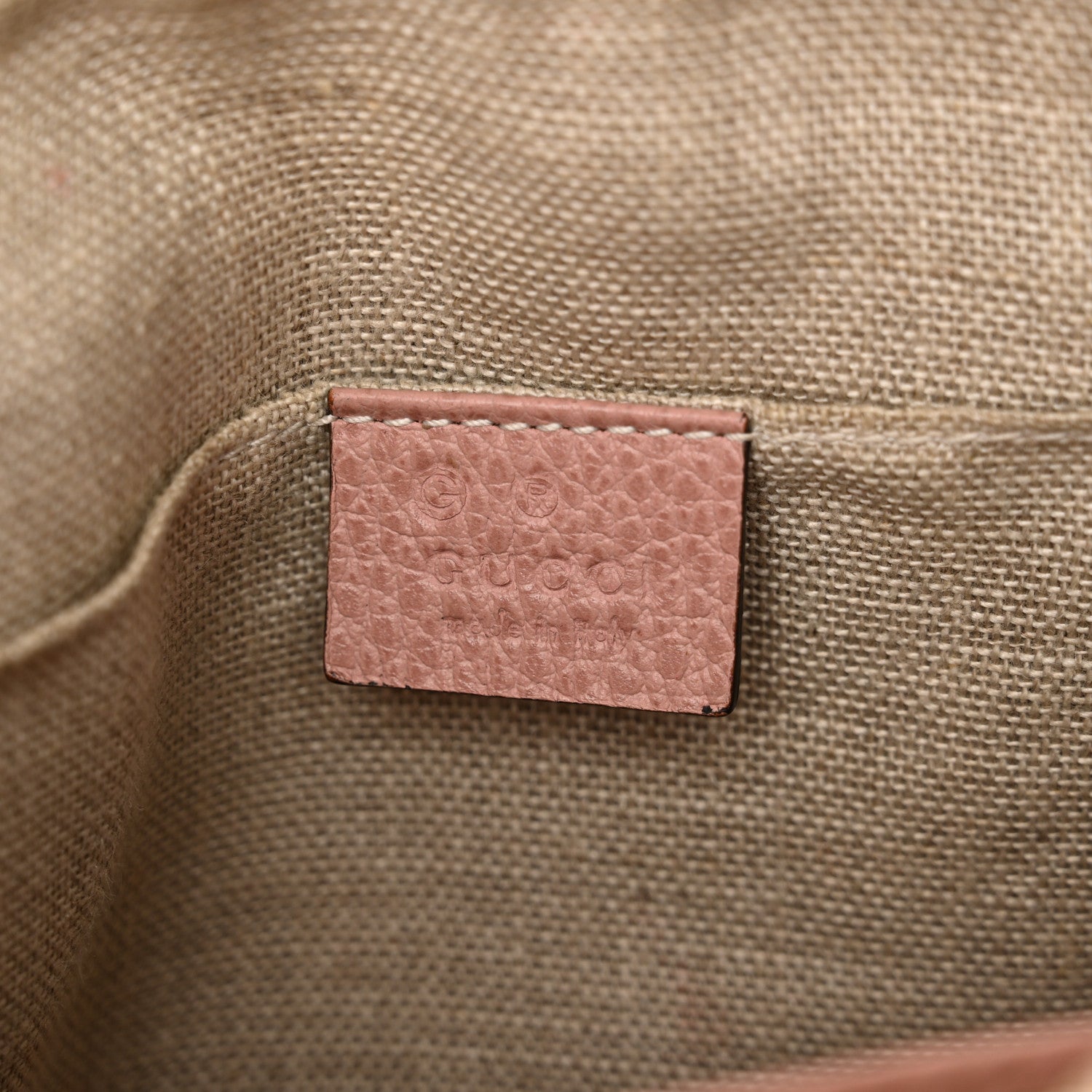 Gucci Monogram Mini Bree Messenger Bag Beige Soft Pink 6 of 12