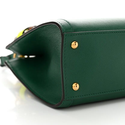 Gucci Wonka Grain Calfskin Mini Diana Tote Bag Green Yellow Fluo 9 of 10