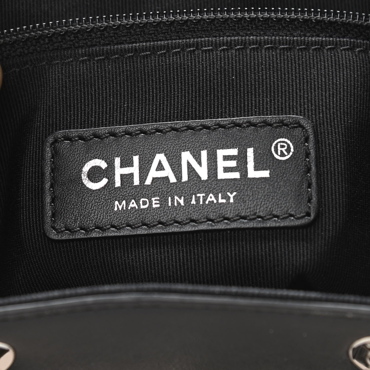 Chanel Crumpled Grained Calfskin Quilted Backpack Beige Ivory Black 6 of 10
