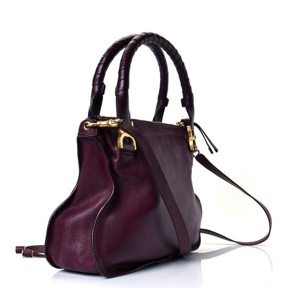 Chloe Calfskin Medium Marcie Satchel Wild Purple 2 of 4