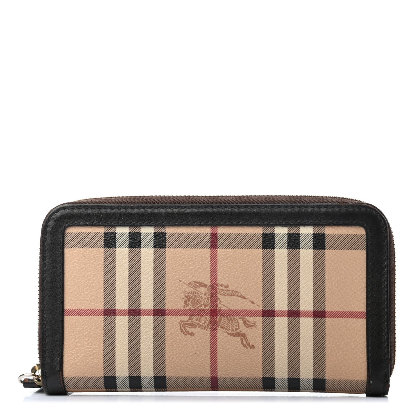 Haymarket Check Large Ziggy Zip Around Wallet Chocolate