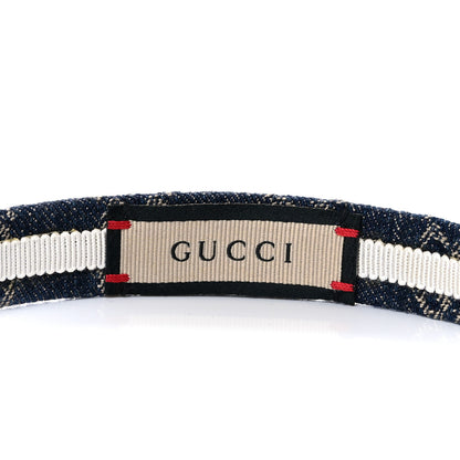 Gucci Denim Monogram Headband 4 of 9