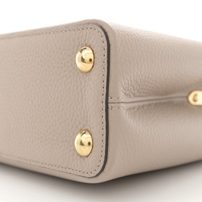 Louis Vuitton Taurillon Capucines BB Galet 10 of 11