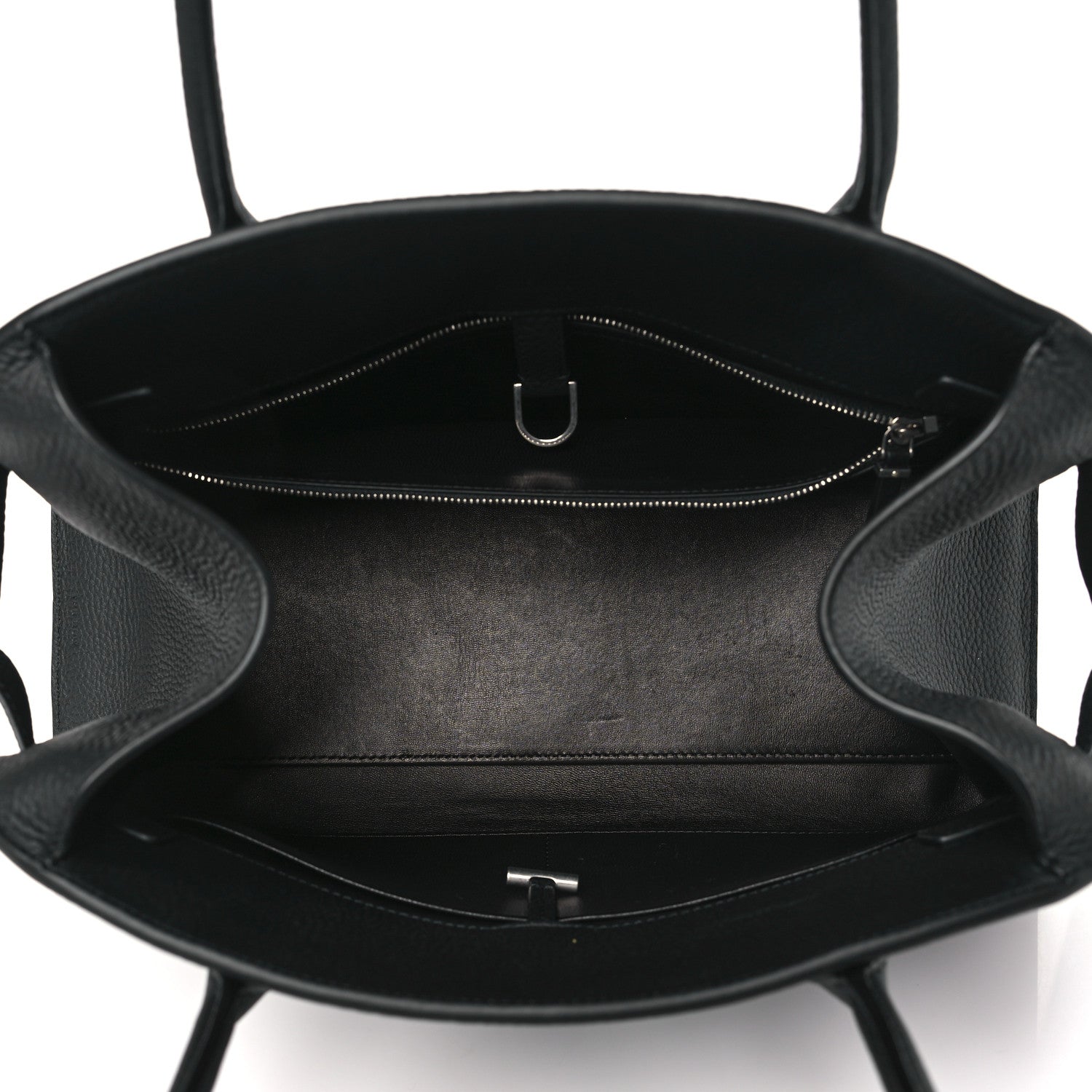 The Row Grained Calfskin Margaux Shoulder 12 Black 5 of 10