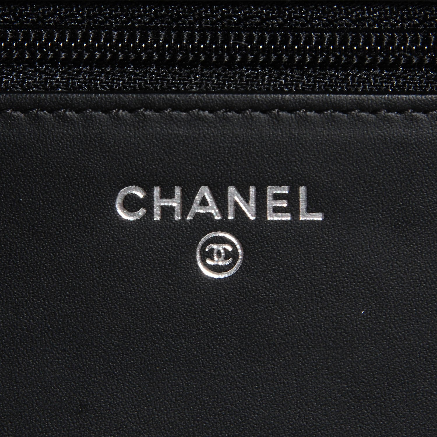 Chanel Patent Quilted Wallet On Chain WOC Black 5 of 9