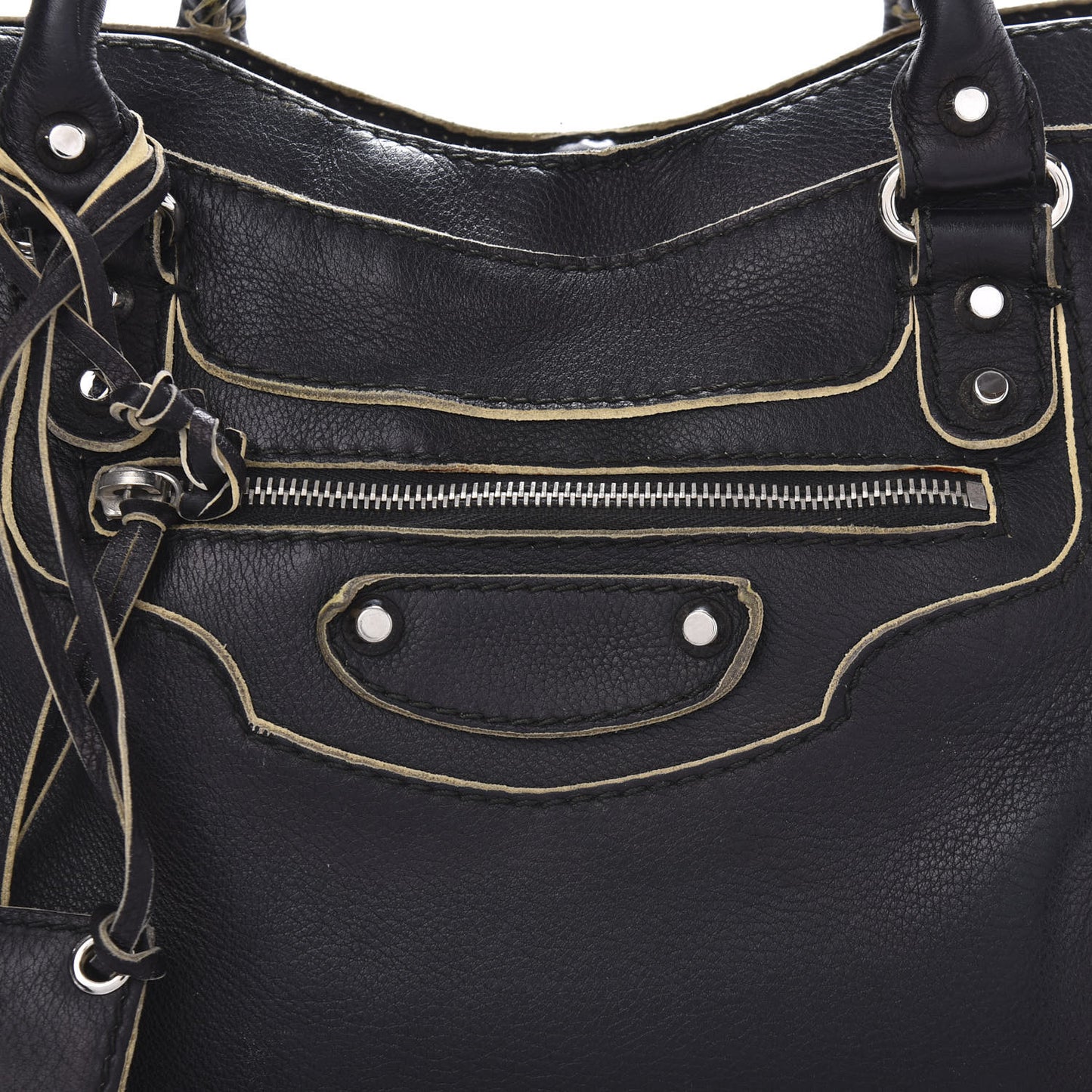 Supple Grained Calfskin Classic Silver Hardware Highlight City Black