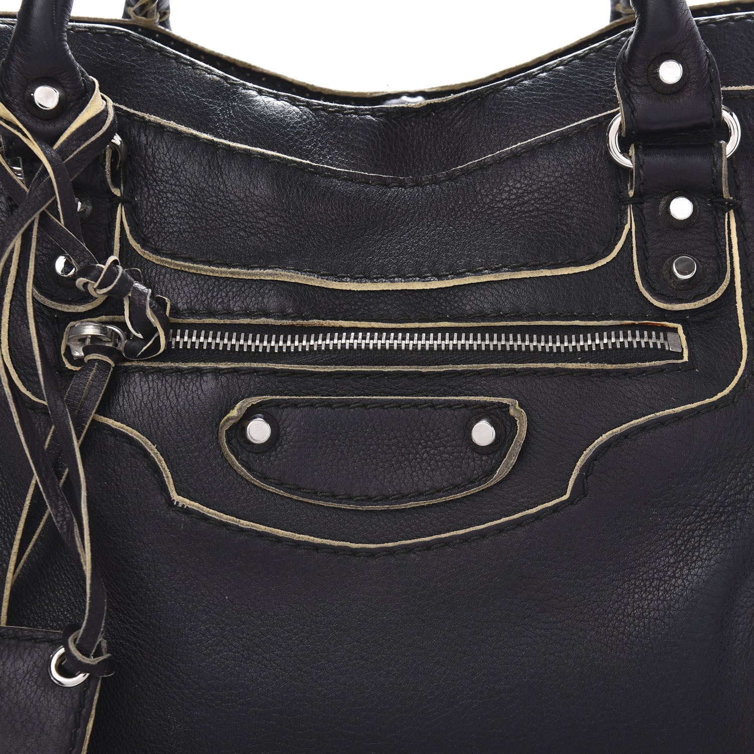 Balenciaga Supple Grained Calfskin Classic Silver Hardware Highlight City Black 10 of 10