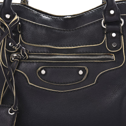Balenciaga Supple Grained Calfskin Classic Silver Hardware Highlight City Black 10 of 10