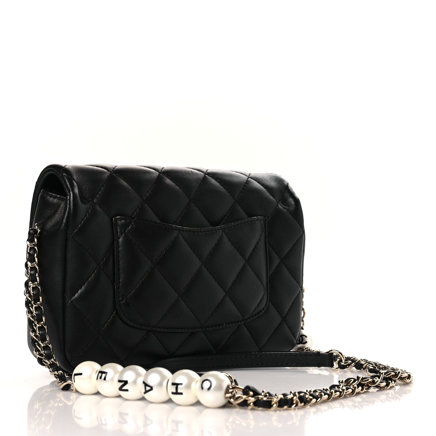 Lambskin Quilted Small My Precious Flap Black
