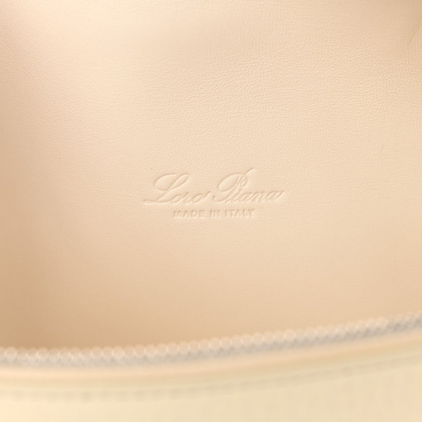 Grained Calfskin L19 Extra Pocket Pouch Whisper White