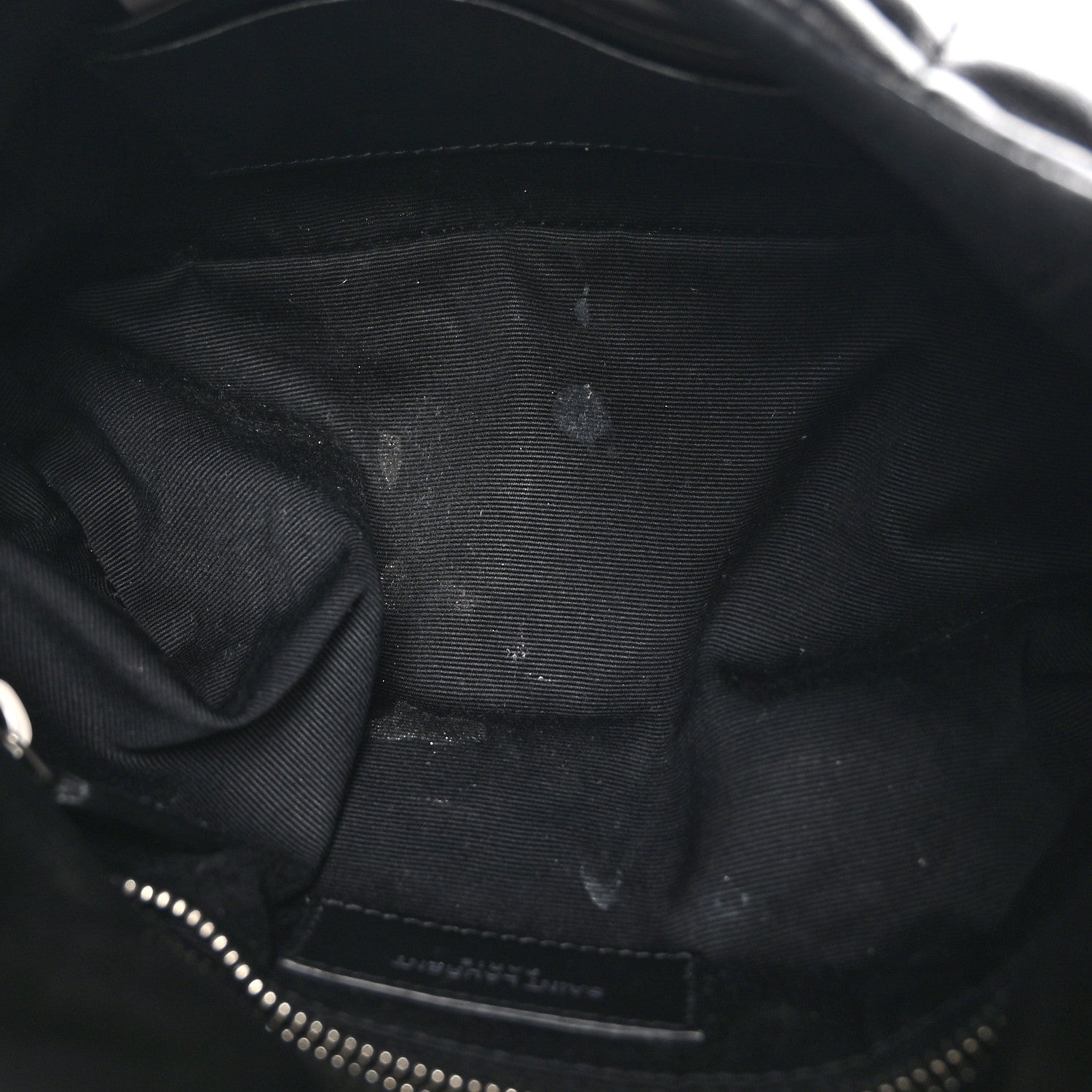 Saint Laurent Lambskin Quilted Toy Loulou Puffer Monogram Chain Satchel Black 5 of 12