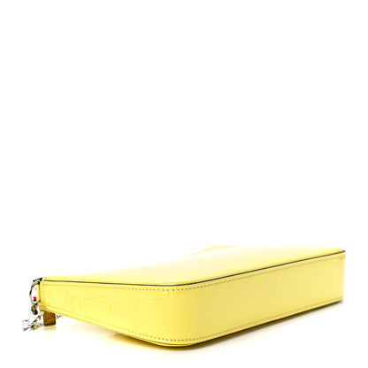 Christian Louboutin Patent Loubila Chain Clutch Yellow 4 of 10