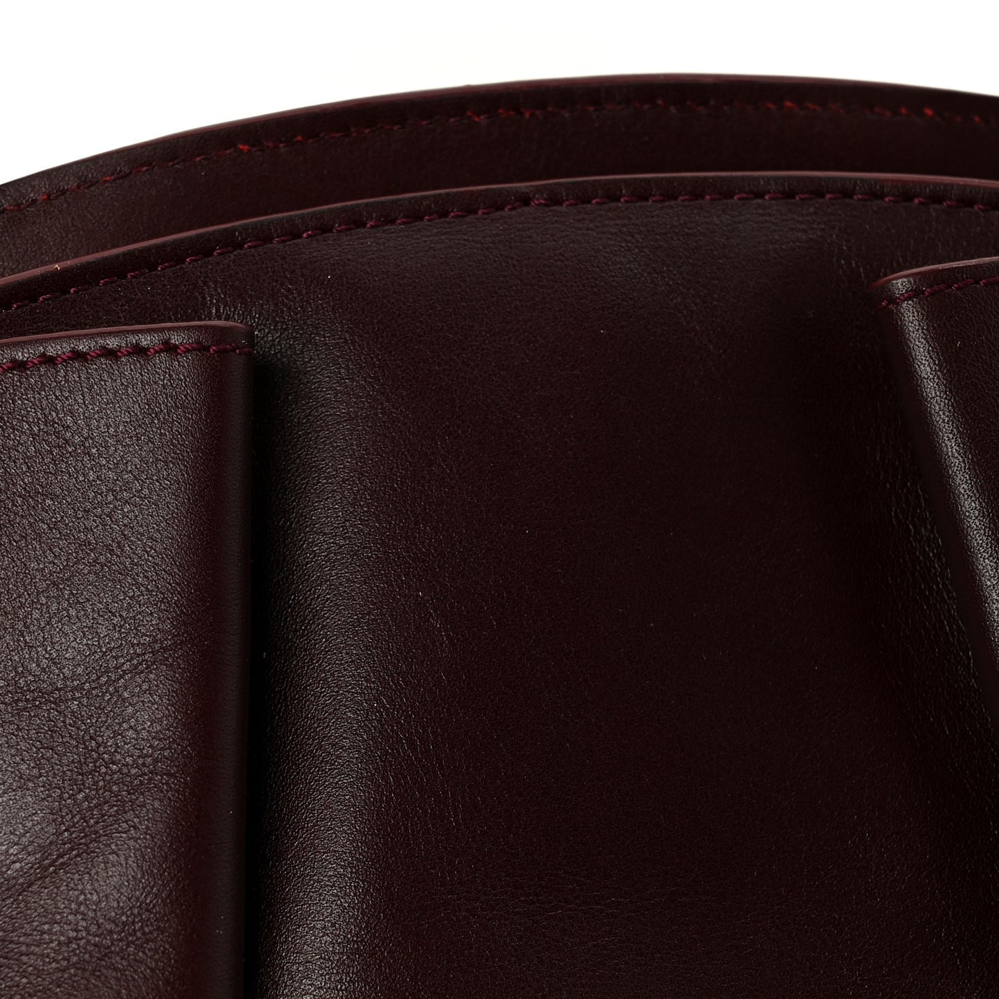 Shiny Nappa Calfskin Small Paseo Bag Burgundy
