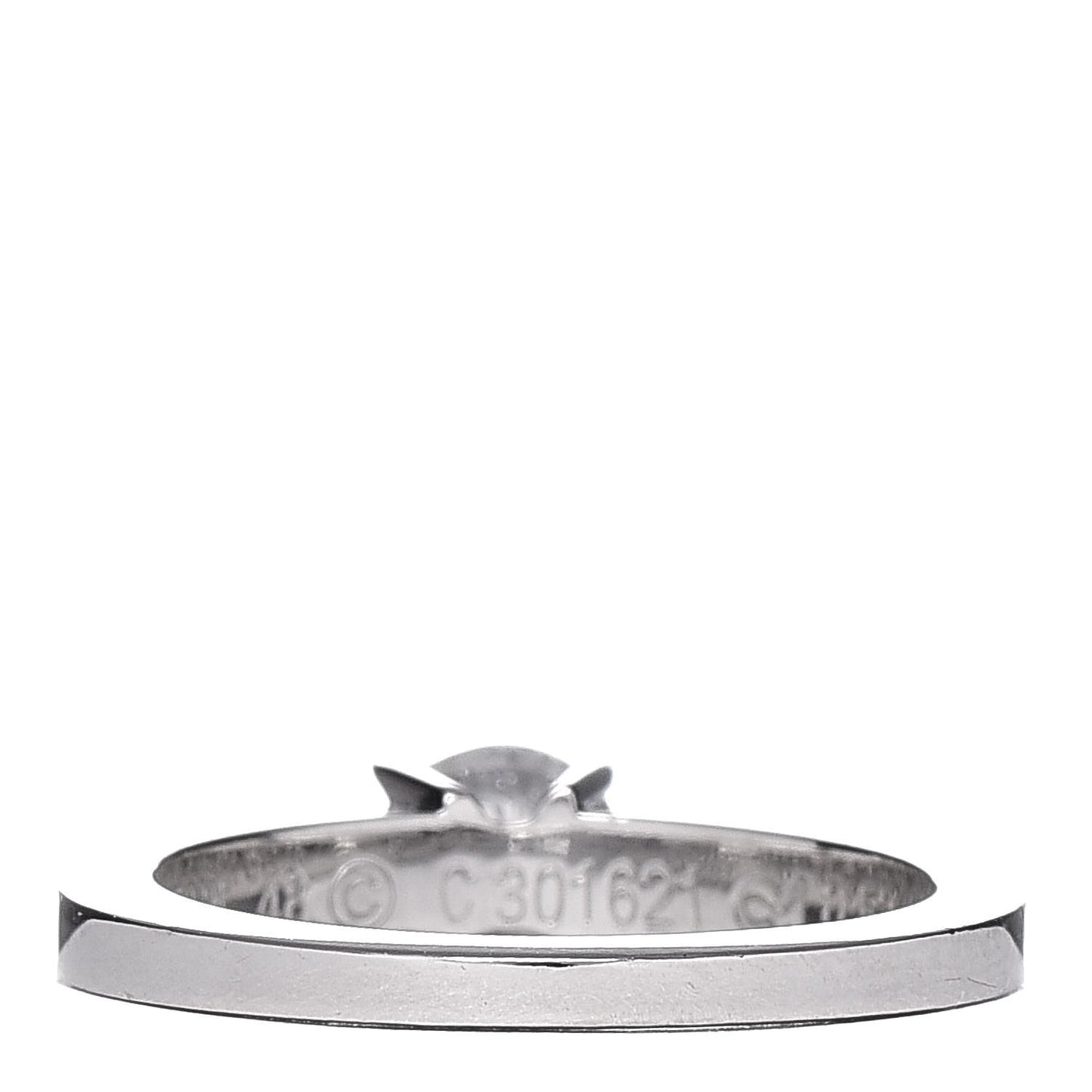 Platinum .53ct Diamond Solitaire Engagement Ring 48 4.5