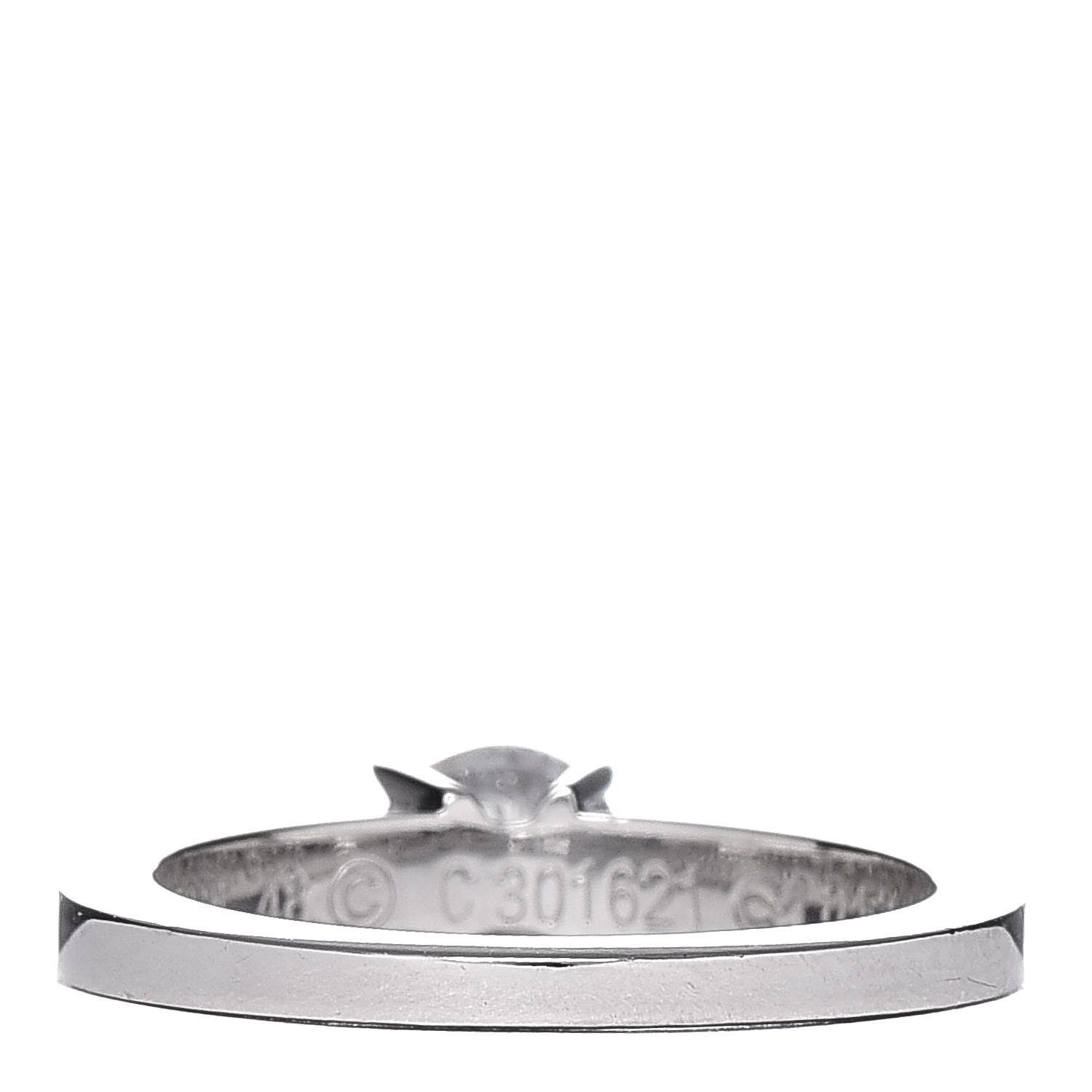 Cartier Platinum .53ct Diamond Solitaire Engagement Ring 48 4.5 4 of 8